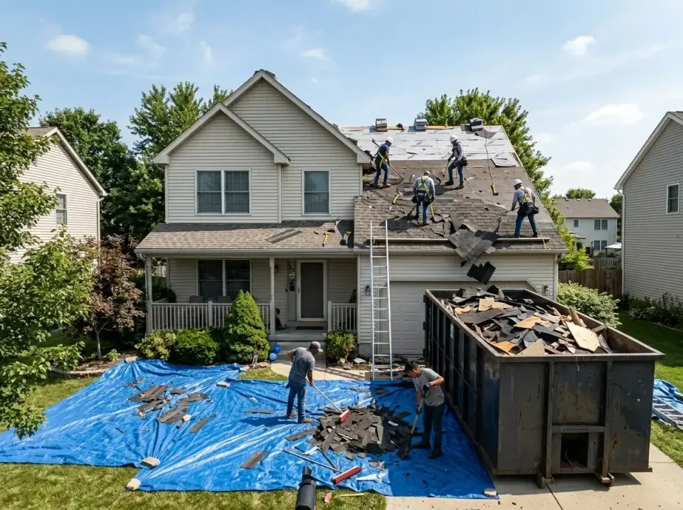roof-replacement-debris-remova-004 — frequently asked questions, Cheapest Dumpster Rentals in Riverwoods, IL